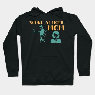 Minimalist Work At Home Graphic Illustration Hoodie